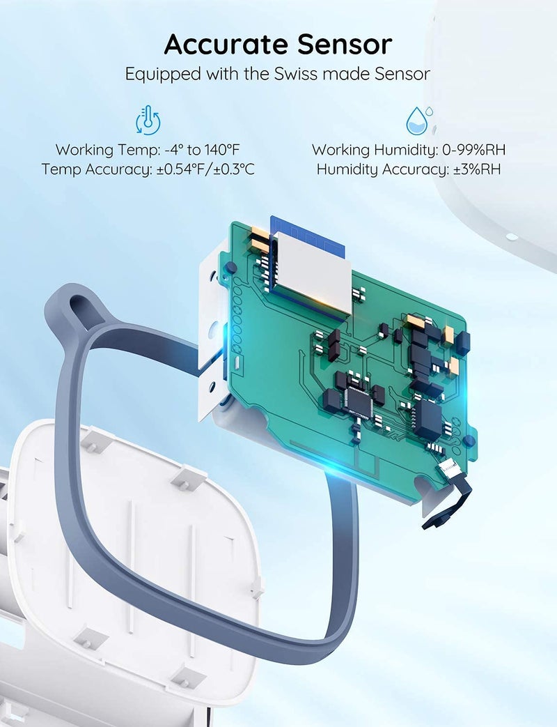 Govee Smart Thermometer Hygrometer, WiFi Humidity Temperature Sensor with App Notification Alert, 2 Years Free Data Storage Export, Wireless Remote Monitor for Room Greenhouse Incubator Wine Cellar - Image 3